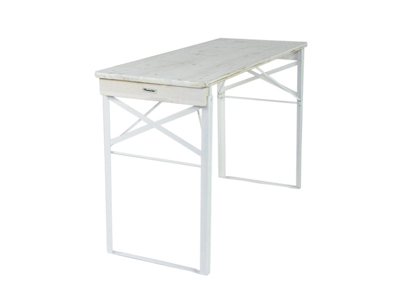 Inklapbare picknicktafel Berlijn 120 x 50 cm whitewash