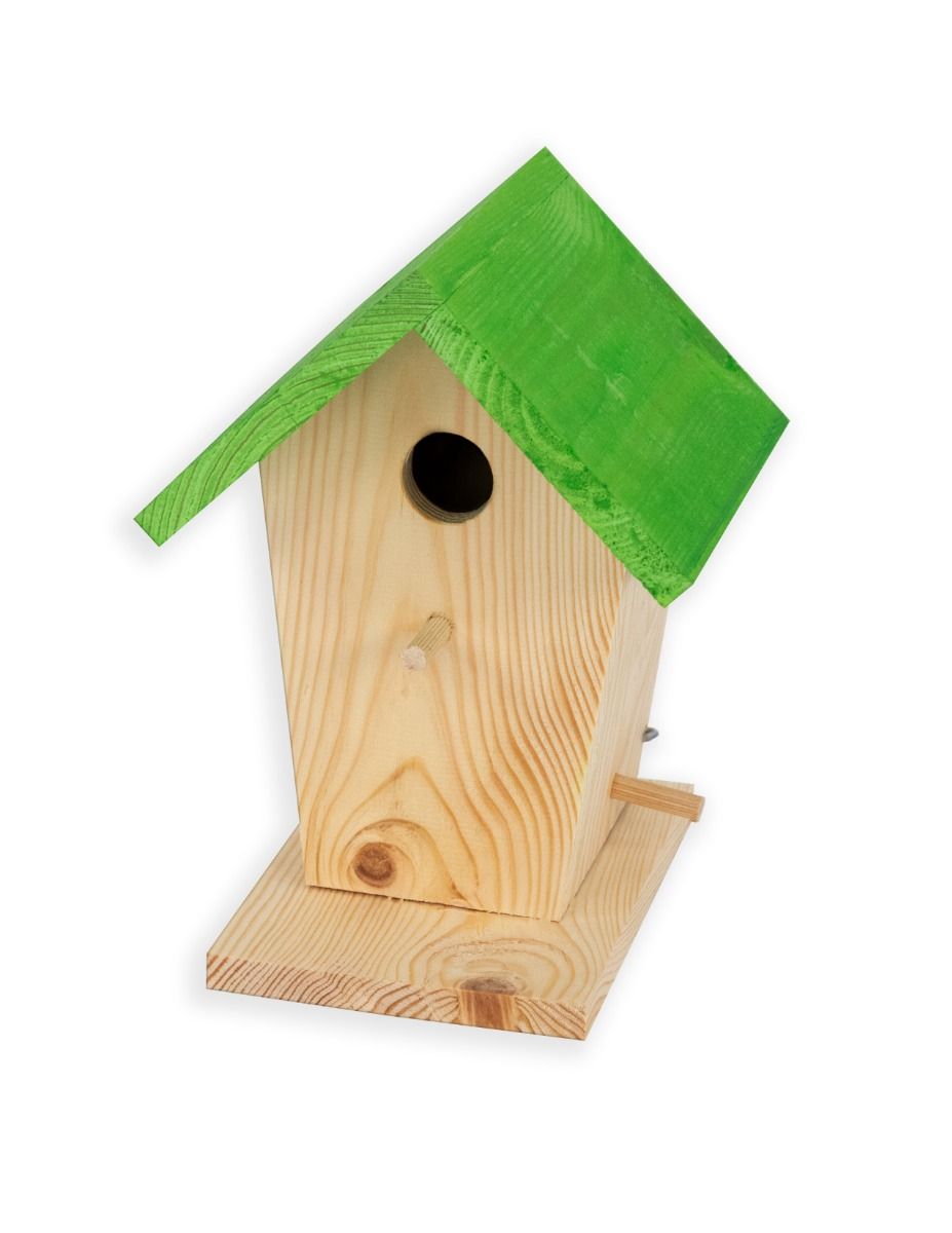 2L Home & Garden Vogelhuisje - Naturel | Groen
