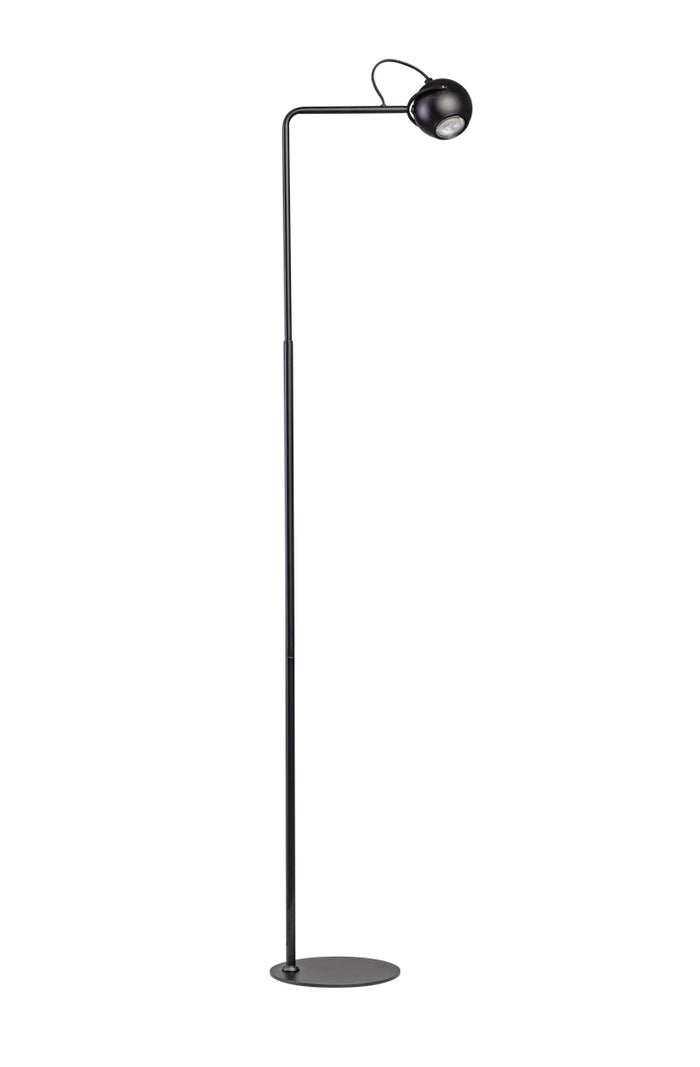 The Eye vloerlamp - GU10 - Aan|Uit op kopje - Zwart