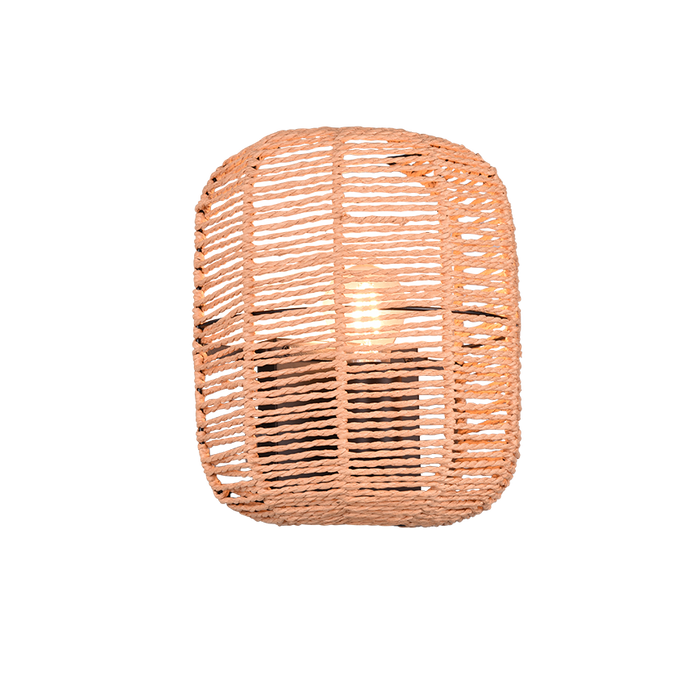 Trio Leuchten Runa Wandlamp 1x E27 Zwart Bruin