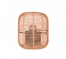 Trio Leuchten Runa Wandlamp 1x E27 Zwart Bruin