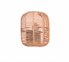 Trio Leuchten Runa Wandlamp 1x E27 Zwart Bruin