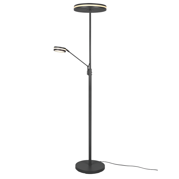 Trio Leuchten Franklin Vloerlamp Geïntegreerd Led Dimmer Antraciet