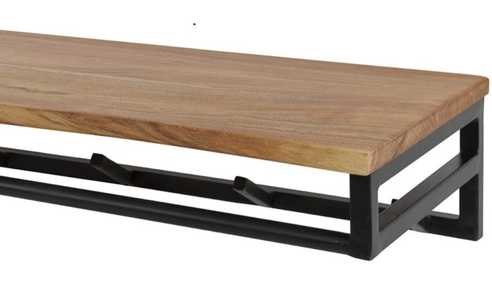 LT-Luce Kapstok Custom 6 Haken Boomstam Hoedenplank 100cm