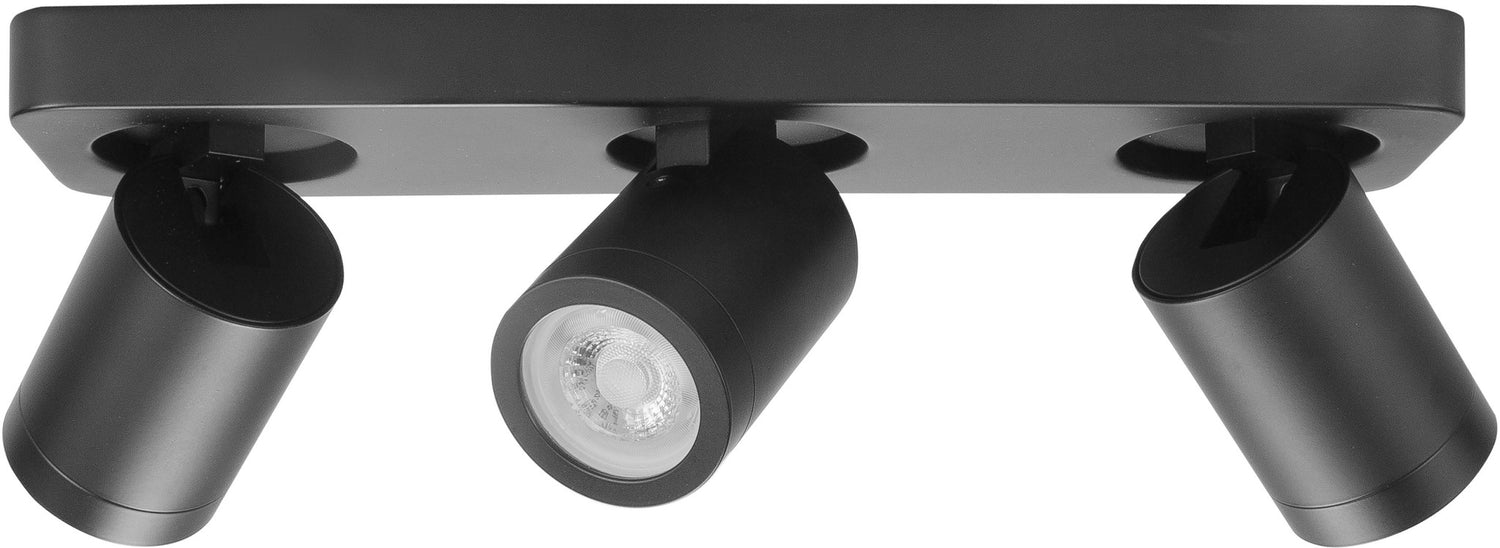 Highlight Spot Oliver Mat Zwart 3 lichts IP44