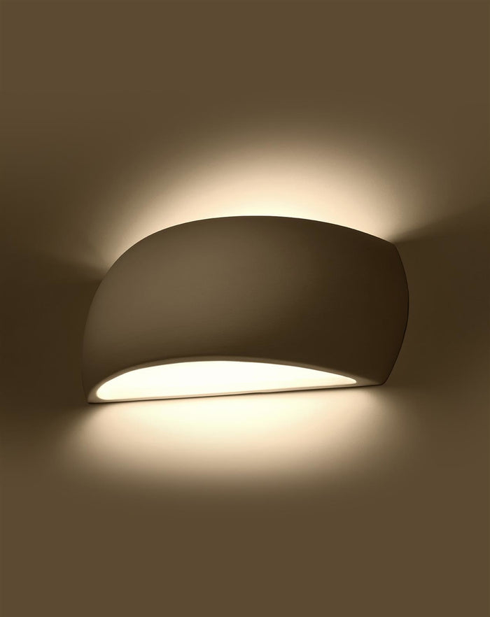 Sollux Wandlamp Pontius gips wit