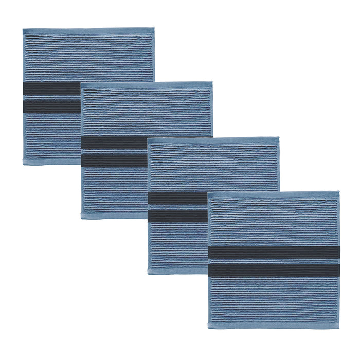 DDDDD vaatdoek Baxter - 30x30 cm - Denim - 4 stuks