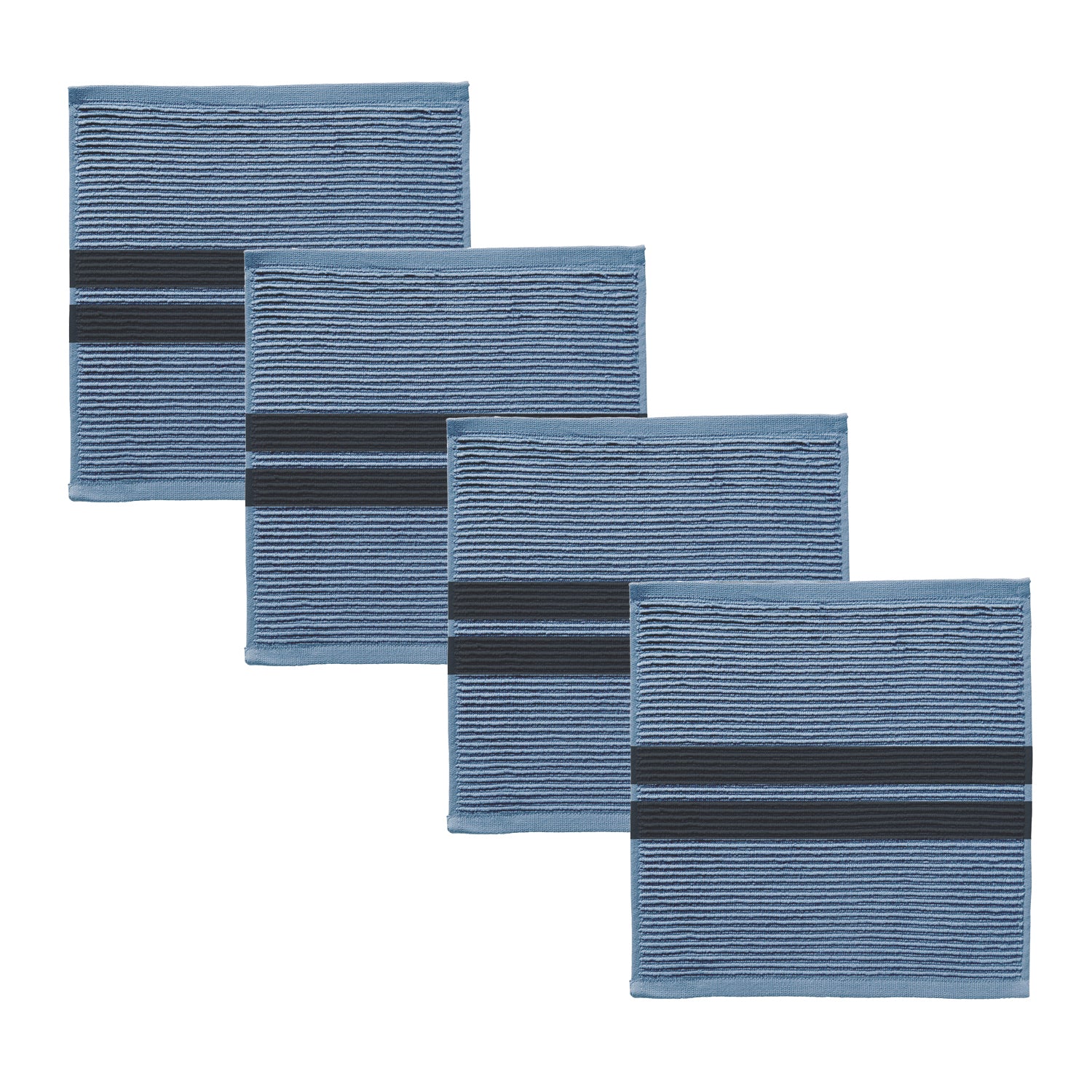 DDDDD vaatdoek Baxter - 30x30 cm - Denim - 4 stuks