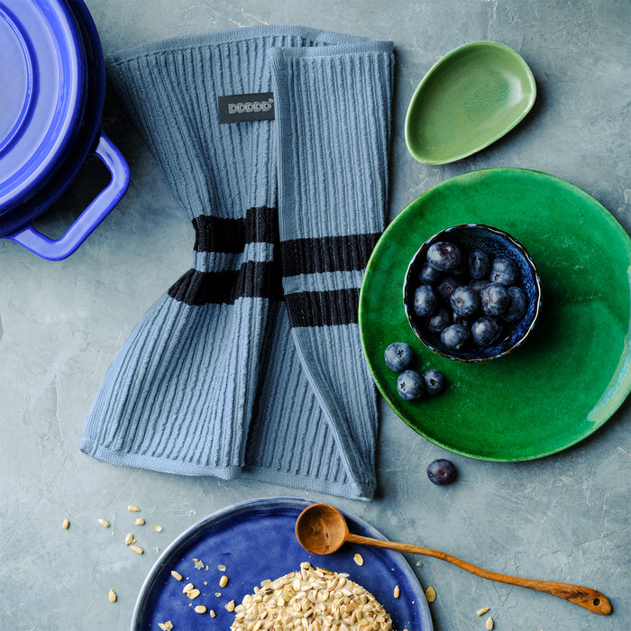 DDDDD vaatdoek Baxter - 30x30 cm - Denim - 4 stuks