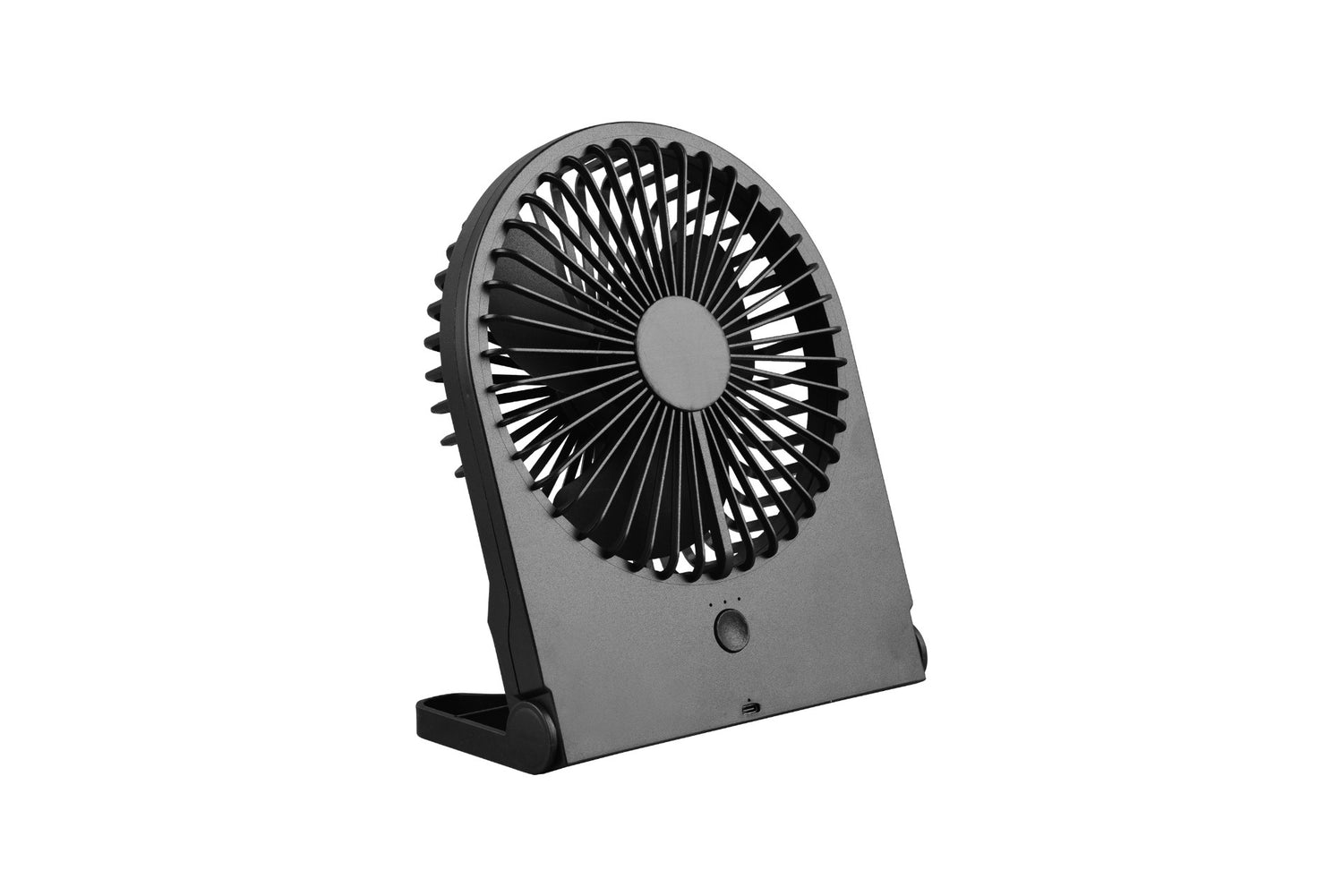 Trio Leuchten Tafelventilator Breezy H 23 cm oplaadbaar zwart