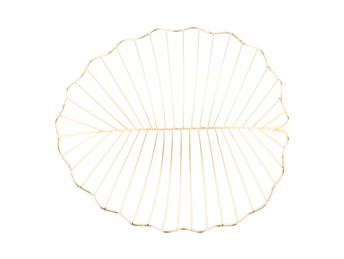 Present Time - Fruitmand Leaf Large - Goud - 32x31,5x8,5cm