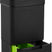 Homra NEXO Prullenbak met Sensor - 3 vakken – 72L - Zwart