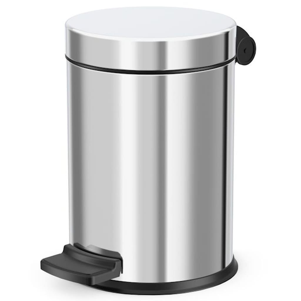 Hailo Pedaalemmer Solid S 4 L roestvrij staal