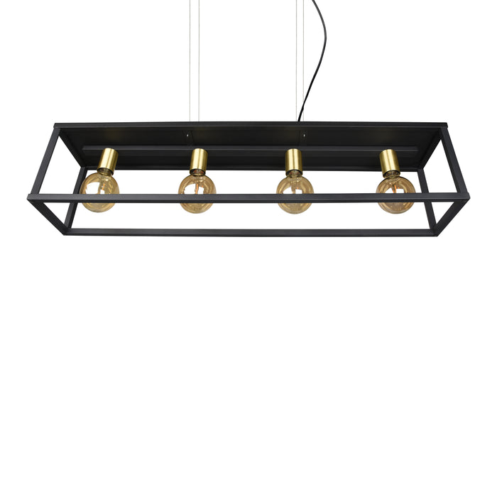 Trio Reality Vito Hanglamp - Mat zwart