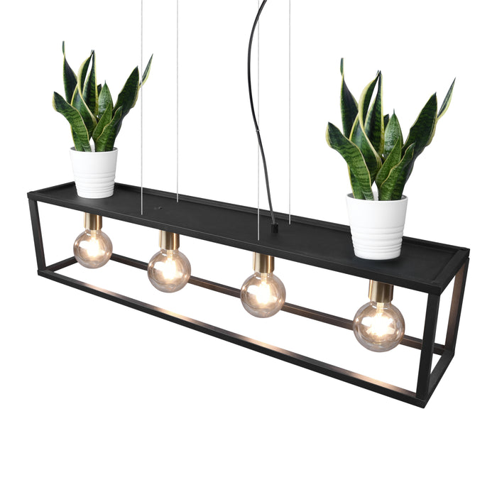 Trio Reality Vito Hanglamp - Mat zwart