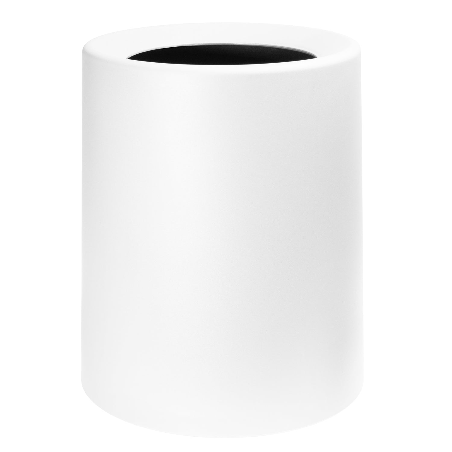 QUVIO Prullenbak plastic met binnenemmer - 12 L - Wit