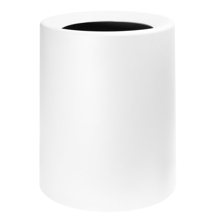 QUVIO Prullenbak plastic met binnenemmer - 12 L - Wit