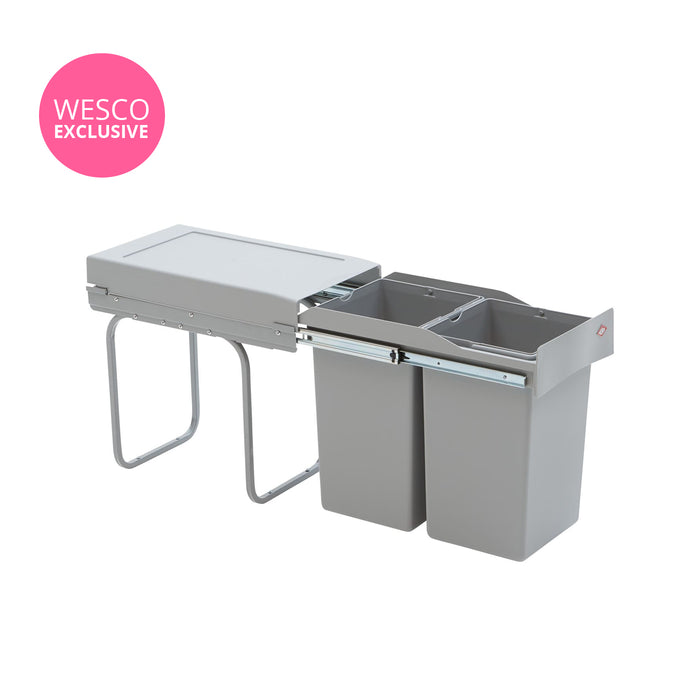 Wesco inbouw afvalbak 2 x 14 liter