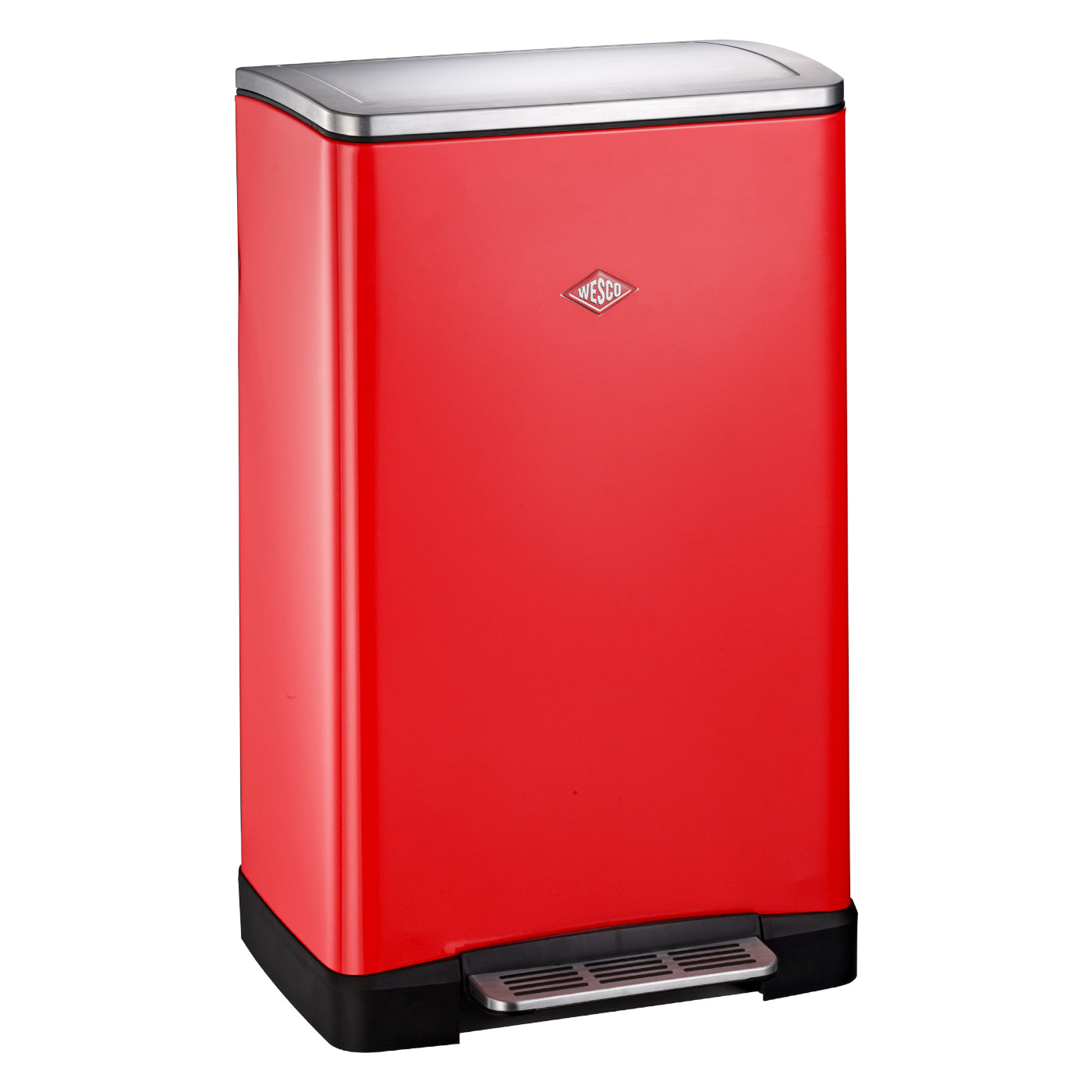 Wesco Big Double Boy Pedaalemmer - 2 x 18 Liter - Rood - Prullenbak