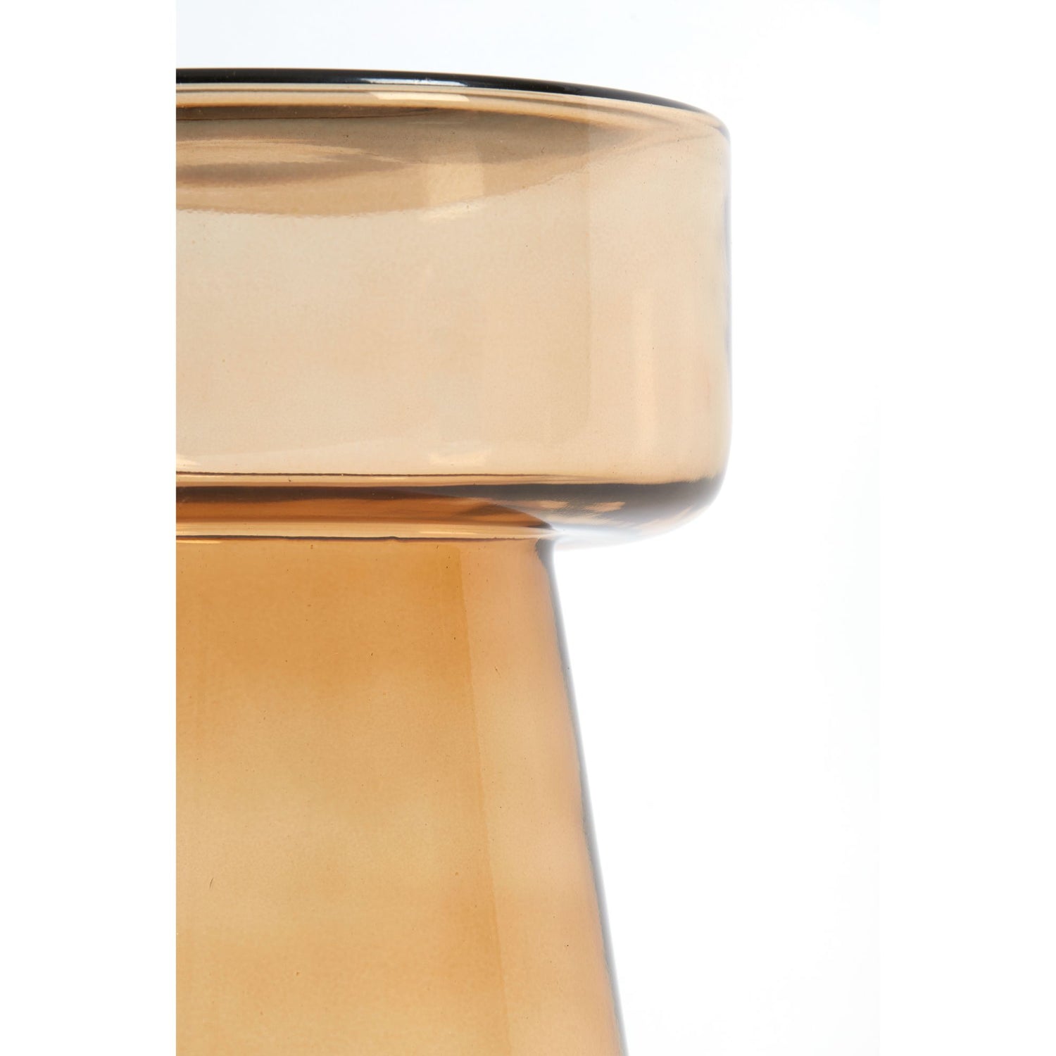 Light & Living Light&living Bijzettafel Ø30x50 cm DAKWA glas okergeel