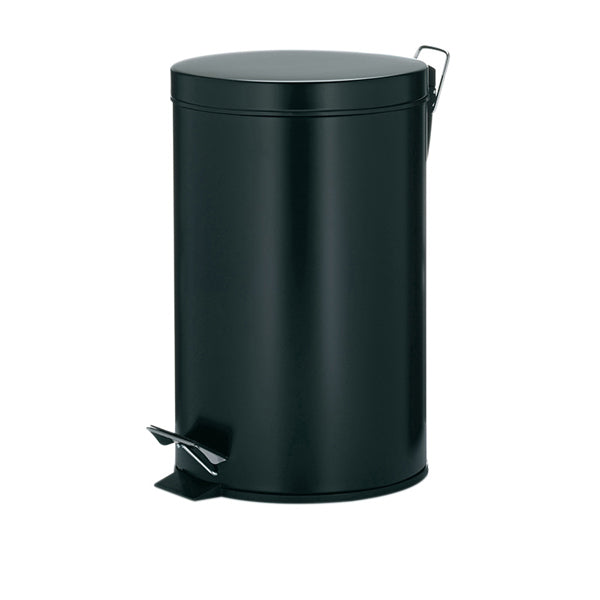 Kela - Afvalemmer Kilian RVS zwart, 12 L - Kela