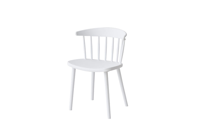 Giga Meubel - Tuinstoelen Stapelbaar - Wit - Kunststof - Set van 2