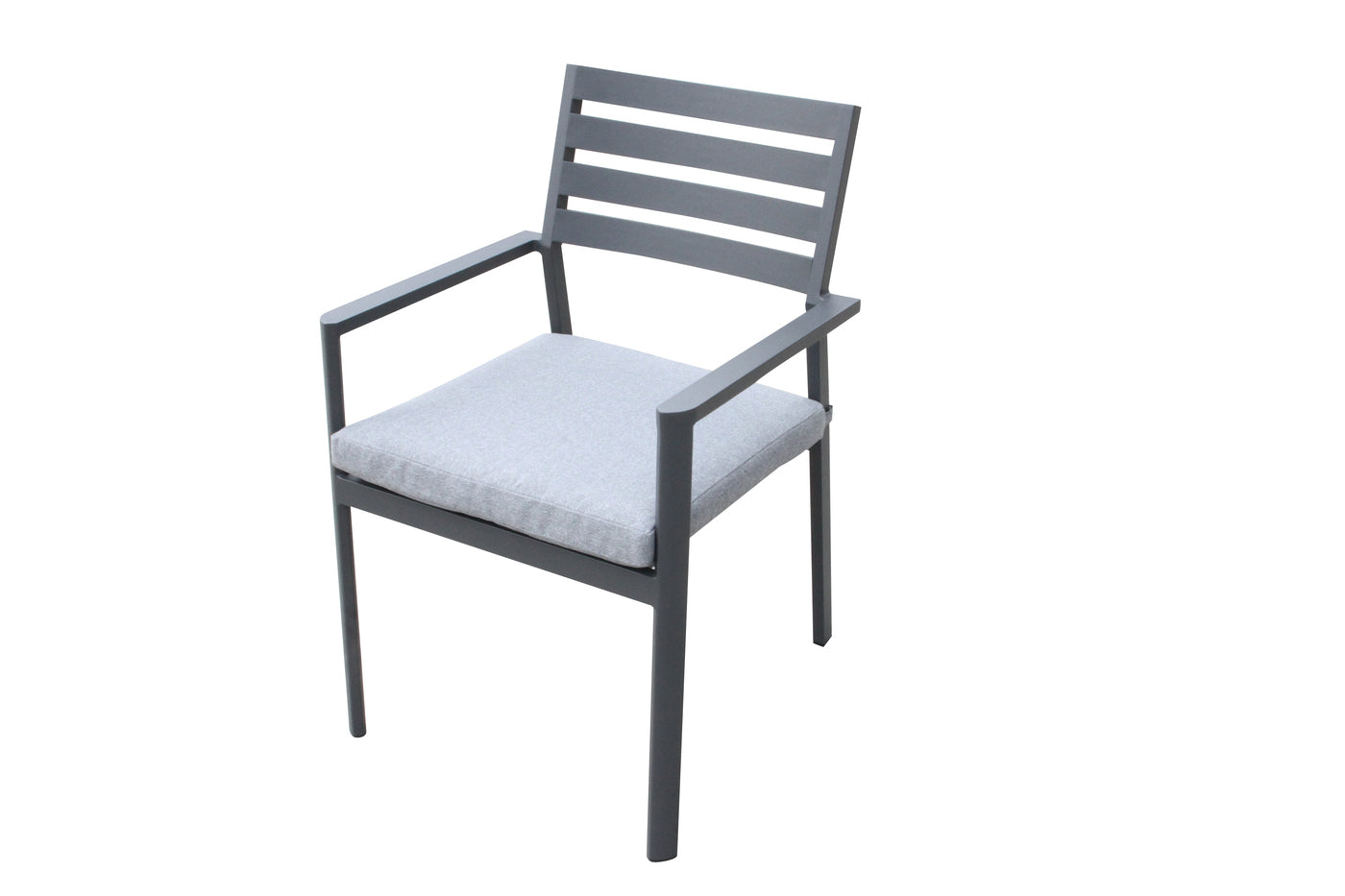 Giga Meubel - Stapelbare Tuinstoel - Aluminium Antraciet - Stoel Joris