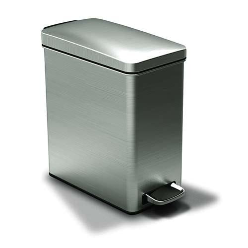 Afvalemmer Profile Brushed RVS, 10 liter - Simplehuman
