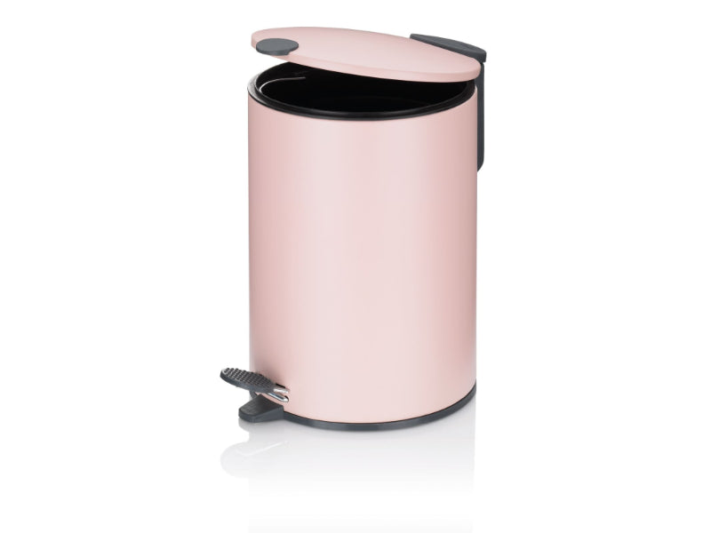 Kela Pedaal Afvalemmer, 3 L, Wolk Roze | Mats