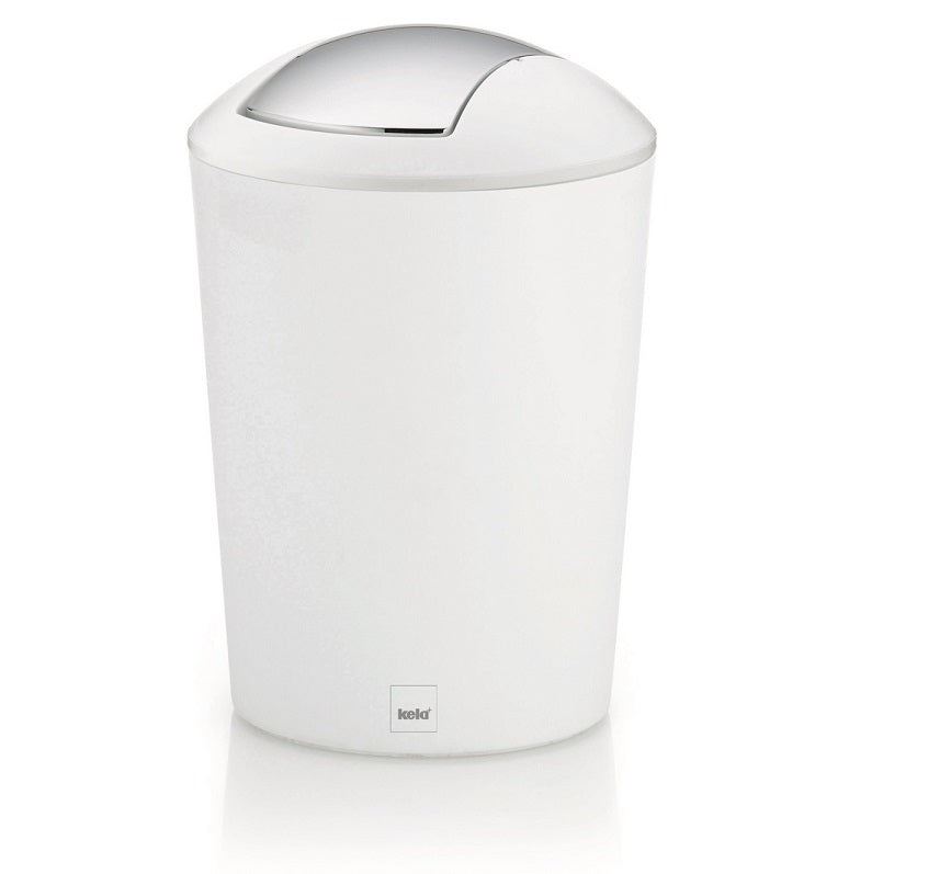 Kela - Marta Afvalemmer Swing - 5 liter - Wit - Kela