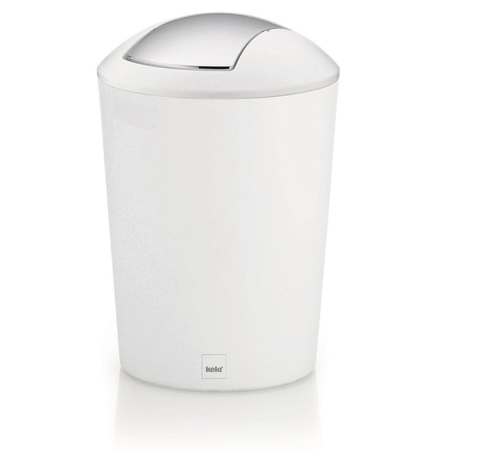 Kela - Marta Afvalemmer Swing - 5 liter - Wit - Kela
