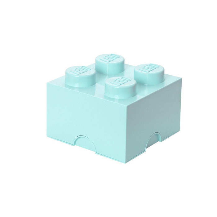 LEGO - Opbergbox Brick 4, Aquablauw - LEGO