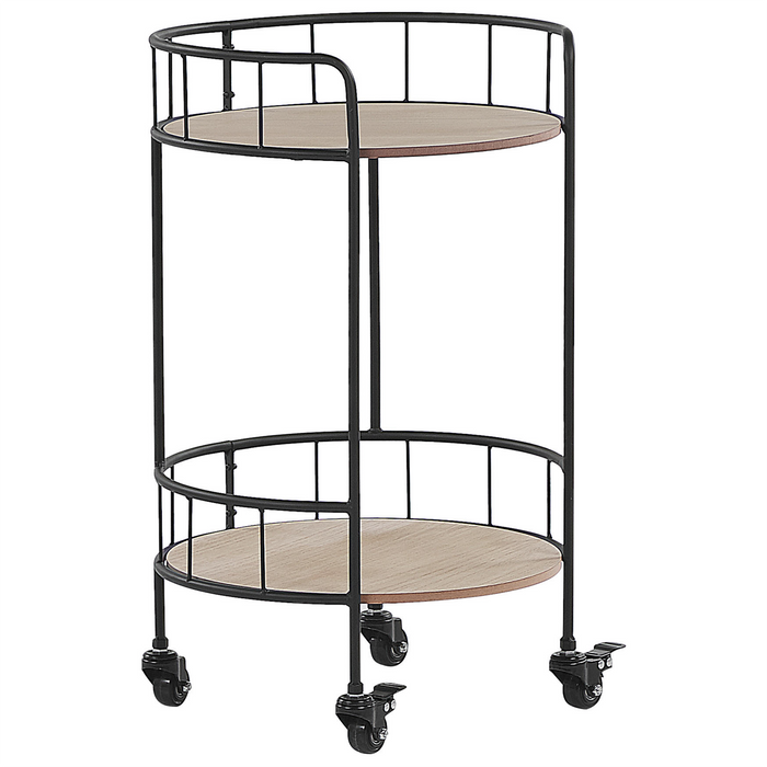 Beliani - HIKO - Keukentrolley - Zwart - Metaal