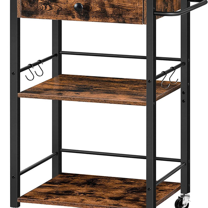 Furnilux - Keukenwagen met Laden - Keukeneiland op Wieltjes