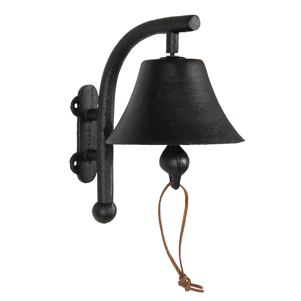 Clayre & Eef Ouderwetse Deurbel 19x13x20 cm Bruin Ijzer Tuinbel