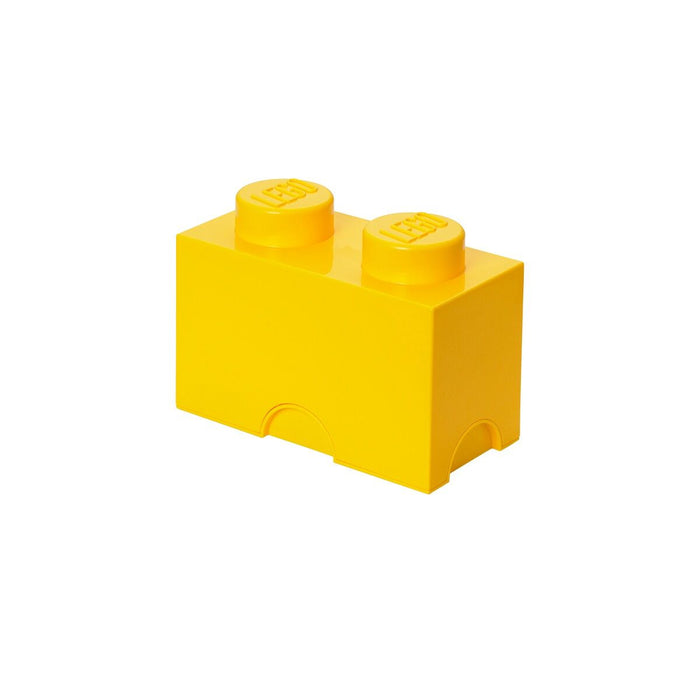 LEGO - Opbergbox Brick 2, Geel - LEGO