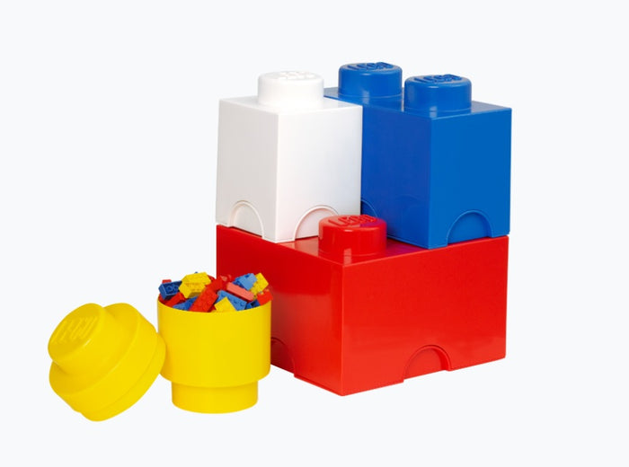 LEGO - Opbergbox Brick, Set van 4, Multi - LEGO