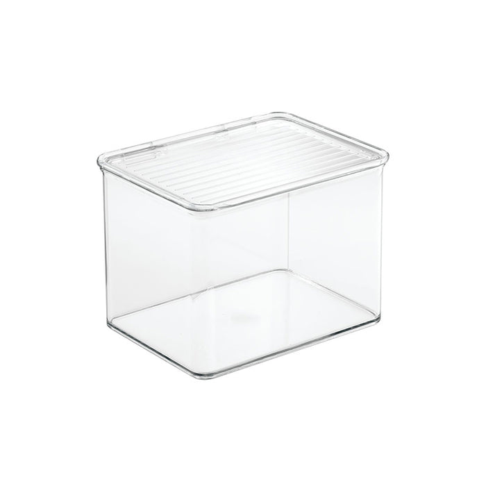 Opbergbox met Deksel, 34.3 x 14.6 x 12.7 cm, Stapelbaar, Kunststof, Tr