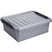Q-LINE OPBERGBOX 25L METAAL ZWART 50 x 40 x 18 cm
