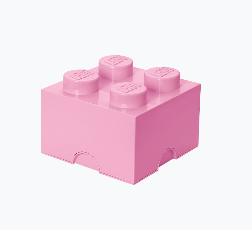LEGO - Opbergbox Brick 4, Lichtroze - LEGO