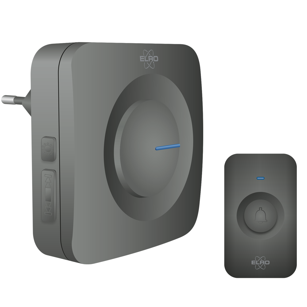 ELRO DB3000 Draadloze Deurbel Set – Plug-in Ontvanger - Zwart