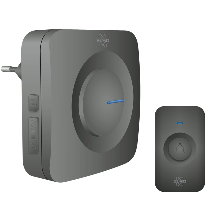 ELRO DB3000 Draadloze Deurbel Set – Plug-in Ontvanger - Zwart
