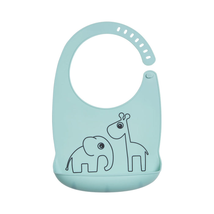 Done by Deer Siliconen slabbetje deer friends - blue -