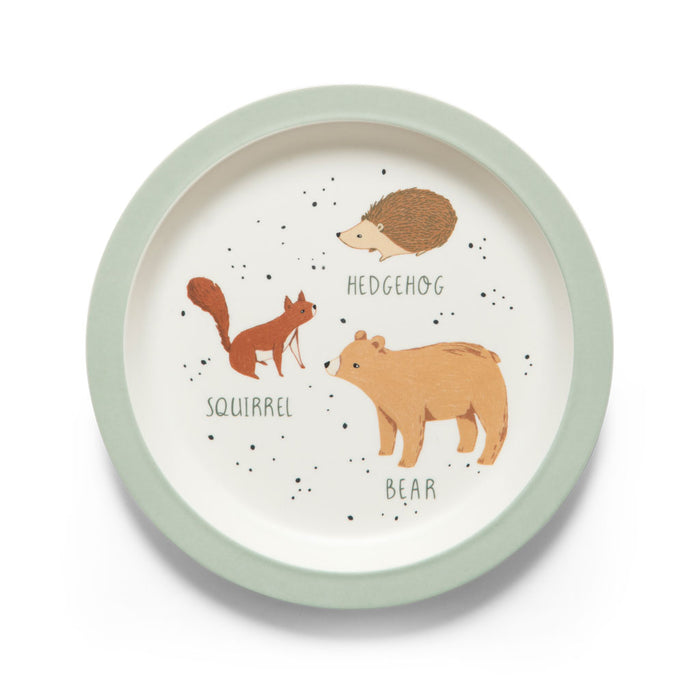 Sebra Melamine bord rond nightfall - hazy blue -