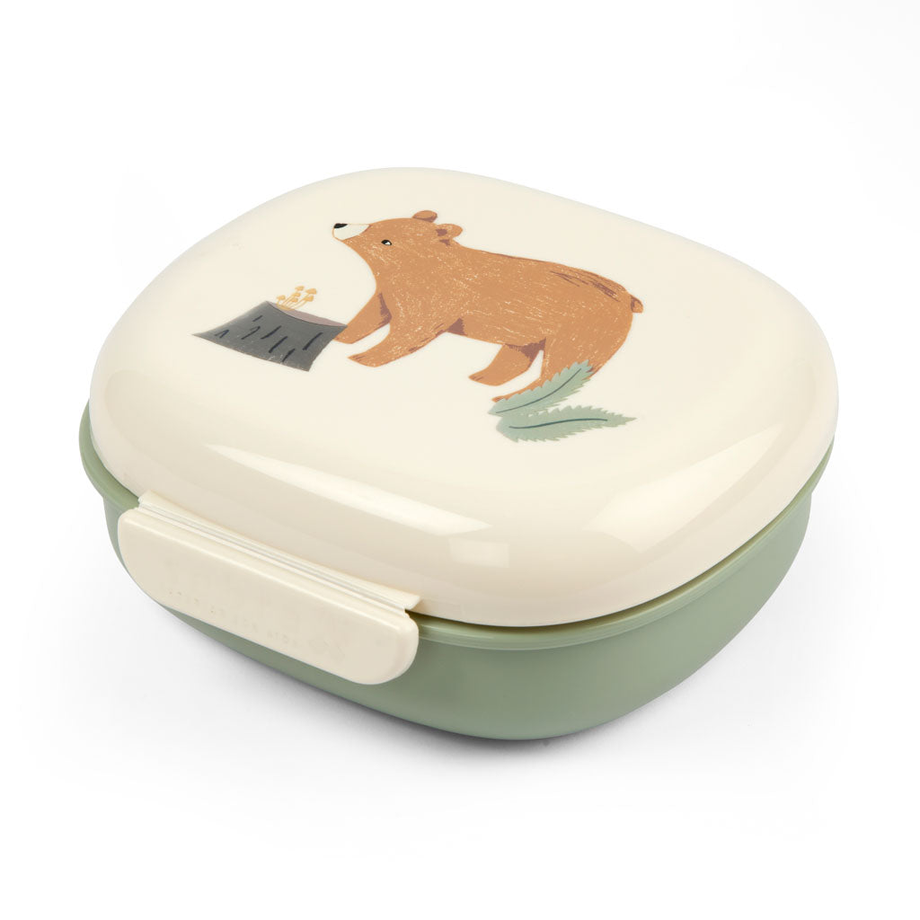 Sebra Siliconen lunchbox - nightfall idyllic green -