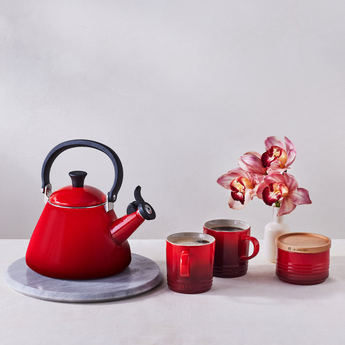 Le Creuset Mok 350 ml - 4 st. - Kersenrood