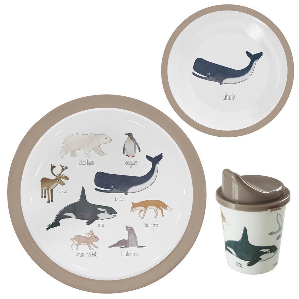 Sebra Eetsetje 3-delig - arctic animals -