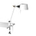 Bolt 1 Arm klemlamp small Pure White