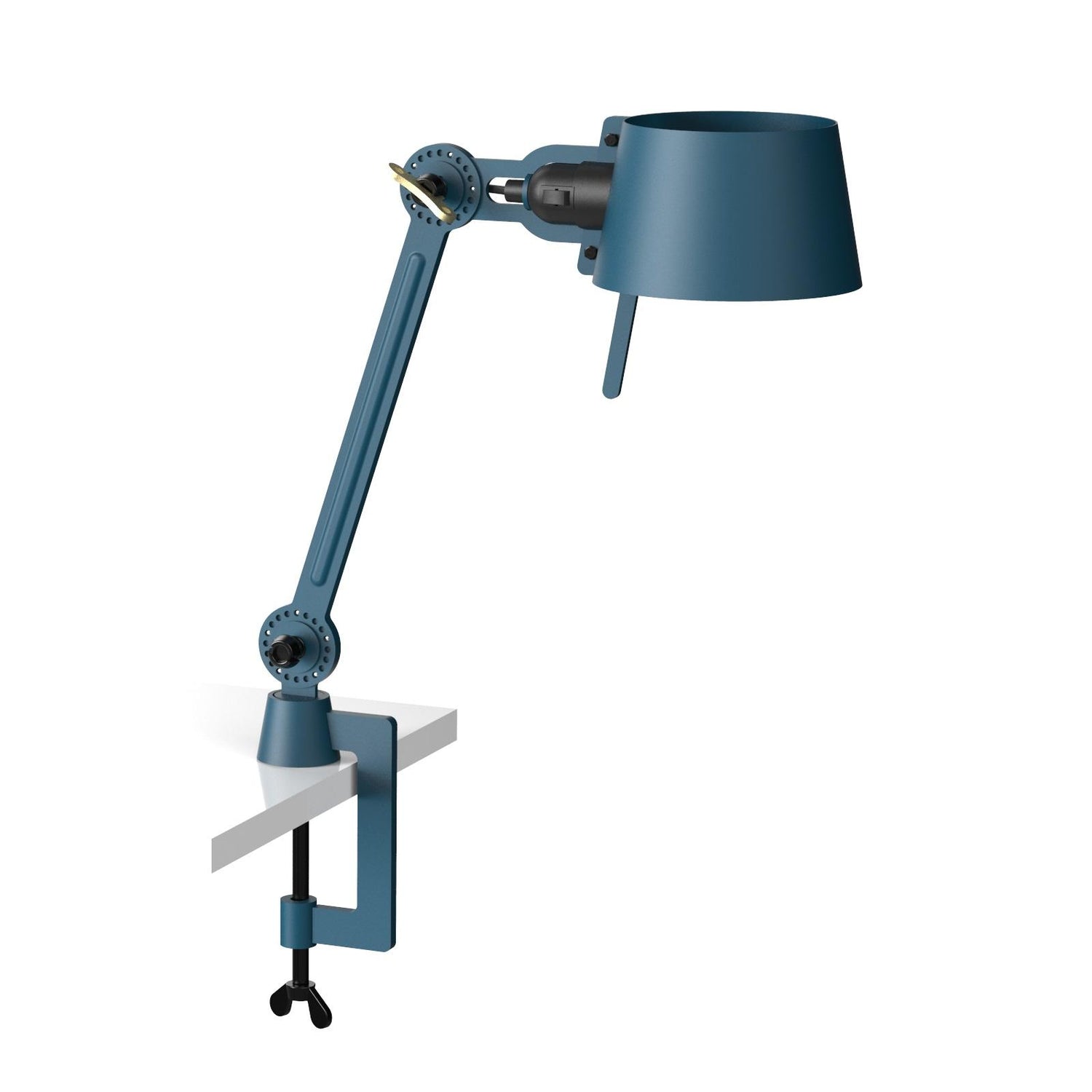 Bolt 1 arm klemlamp small Thunder Blue