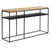 Duverger® Checked - Sidetable - greywash grijs - geblokt parket - zwar